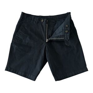 Suitsupply Men's Slim Stretch Cotton Shorts Size 28 Navy Blue Casual Chino Style